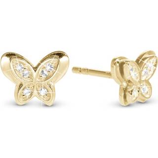 Christina Collect - Vibrant Butterfly øreringe i forgyldt sølv