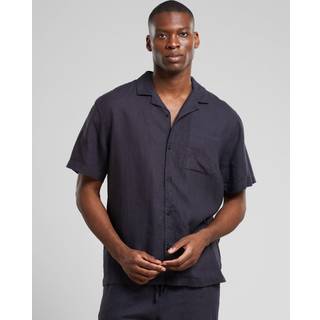 DEDICATED Shirt Marstrand Linen Skjorte Herrer størrelse M farve grå