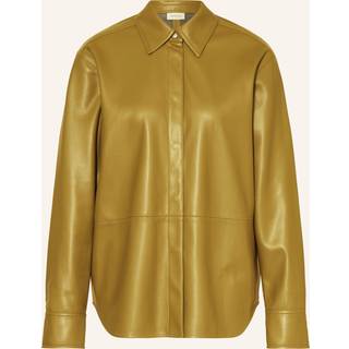 Faux Leather Shirt - Green - M