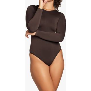 Heist Heist Softskin The Scoop Back Brown Bodysuit