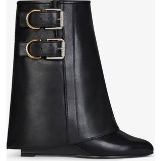 Givenchy Shark Lock Buckles leather ankle boots - black - EU 39