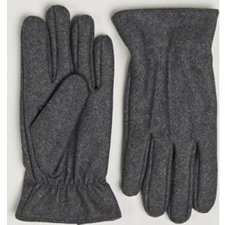 Amanda Christensen Lined Wool Gloves Grey Melange
