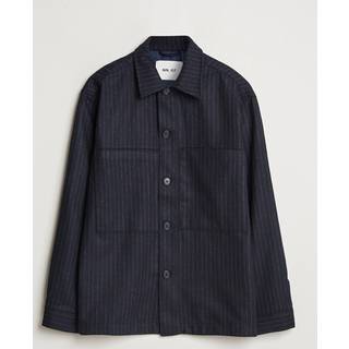 Isak Overshirt, Navy Stripe, S
