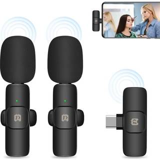 Puluz trådløse lavalier-mikrofoner med USB-C-modtager