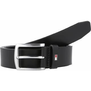 Tommy Hilfiger New Denton læder bælte - Sort - Str. 115cm - Modish.dk