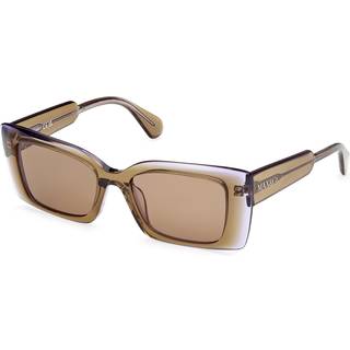 MAX&Co Kvinde MO0117 95J Solbriller Acetat Grøn Brun Cat Eye Normal