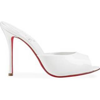 Christian Louboutin Bridal Me Dolly patent leather mules - white - EU 37