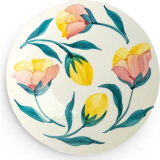 Mateus Flowers Tallerken Tulips 20 Cm - Asietter Keramik Off-White - MSBF14B