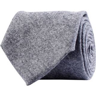 Amanda Christensen Wool Flannel 8cm Tie Grey Melange