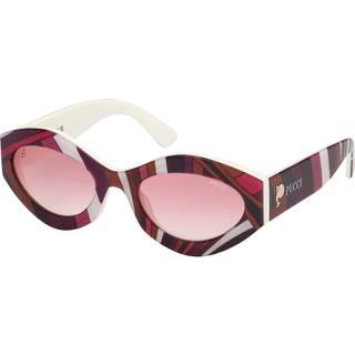 Emilio Pucci Kvinde EP0227 77Z Solbriller Acetat Violet Violet Geometrisk Normal