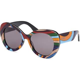 Emilio Pucci Kvinde EP0232 99A Solbriller Acetat Fantasi Røg Rund Normal