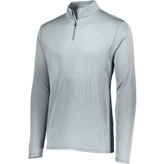 Augusta Sportswear opnår farve sikker ydelses kvart -zip pullover - sølv s