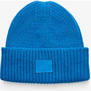 Chunky Wool Beanie Unisex Imperial Blue, Størrelse:One Size - Tilbehør > Huer & Kasketter