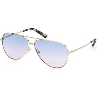 Emilio Pucci Kvinde EP0229 32W Solbriller Metal Guld Blå Pilot Normal