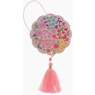 Karma Essential Oil Air Freshener til biler Set med 2 hjem og kontor - farverig dekorativ hængende luftfriskere med kvast min kørende lavendel du