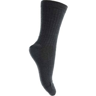 Mp Strømpe, Dame I Merino Uld Dark Grey Melange 40/42