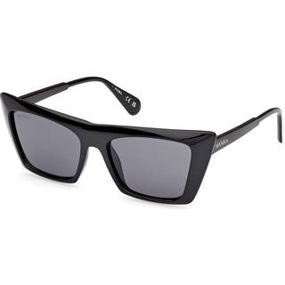 MAX&Co Kvinde MO0122 01A Solbriller Injiceret Sort Røg Cat Eye Normal