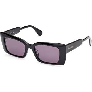 MAX&Co Kvinde MO0117 01A Solbriller Acetat Sort Røg Cat Eye Normal