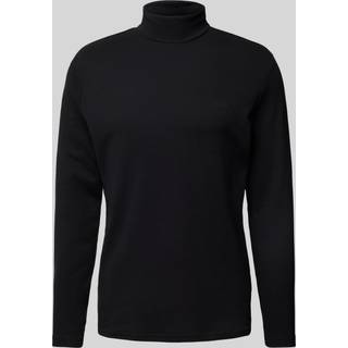 HECHTER PARIS Herren Rollkragenpullover schwarz unifarben