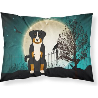 """" Caroline's Treasures Halloween Scary Appenzeller Sennenhund Fabric Standard Pillowcase BB2233Pillowcase Multicolor """"
