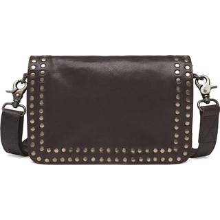 Crossbody taske dekoreret med nitter / 16226 - Vintage Brown - Onesize