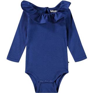 Molo GOTS Faye Babybody Vibrant Blue 80 cm  Blå  80 cm  kvinde