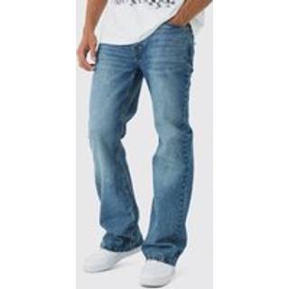 Mens Relaxed Rigid Flare Jean In Vintage Blue