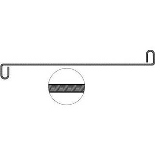 Arminox Murbindere S-binder Ø3x200 mm ribbet