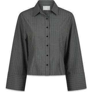 Neo Noir - Rosa Pinstripe Shirt - Grey