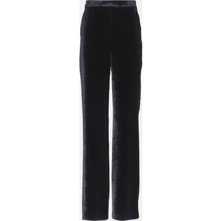 Etro Velvet straight pants - black - XXXS