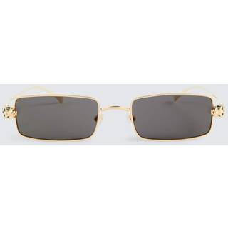 Cartier Eyewear Collection Embellished rectangular sunglasses - gold - One Size