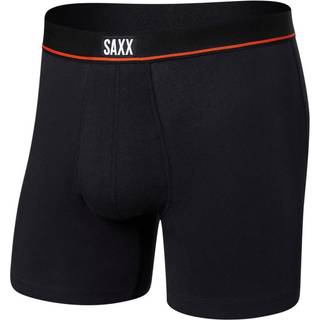 Saxx Non-Stop Stretch Cotton Boxer Brief Hverdagsundertøj Herrer størrelse S farve sort