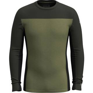 Smartwool Classic Thermal Merino BL Colorblock Crew Boxed Merino undertøj Herrer størrelse XL farve olivengrøn