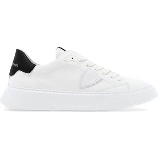 Philippe Model Temple Low Top Leather Sneakers White/Black