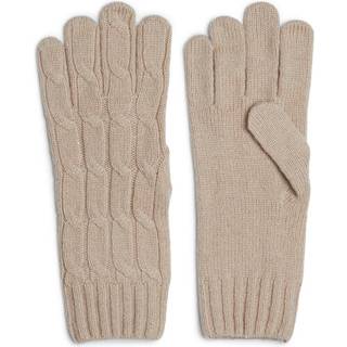 Cable Knit Wool Blend Gloves
