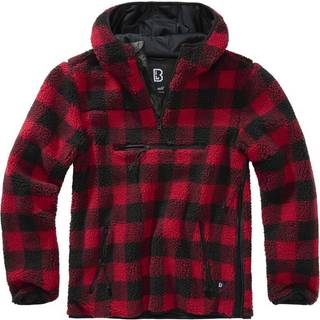 Brandit Teddyfleece Worker Pullover Red/Black XL