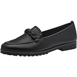Loafers, Black Leather, 37