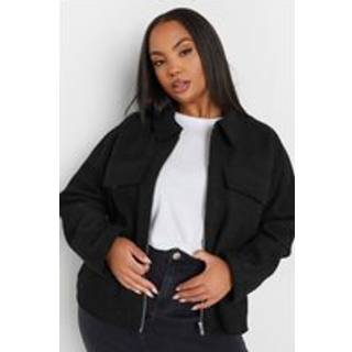 Yours Curve Wool Afkortet Center Front JakkeEU 46 (UK 18)