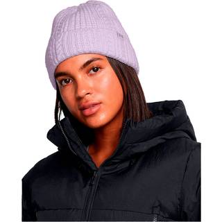 Hat Under Armour W Halftime Cable Knit Beanie-PPL 1386639-535 Størrelse OSFM