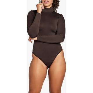 Heist Heist Softskin High Neck Brown Bodysuit