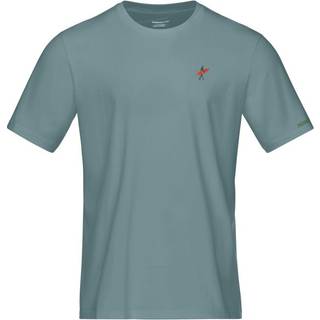 Norrøna /29 Cotton Activity Embroidery T-shirt Herrer størrelse XL farve turkis