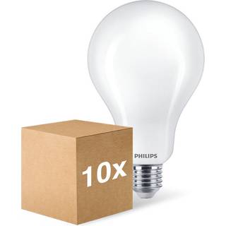 Fordelspakke 10x Philips Corepro LED Pære E27 Pære Matt 23W 3452lm - 827 Ekstra Varm Hvid | Erstatter 200W