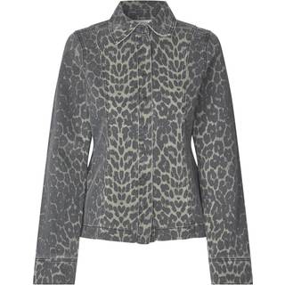 Global Funk Firola-G Denimskjorte - Leopard - str. S