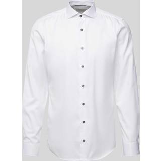 SLIM FIT Cover Shirt in white plain