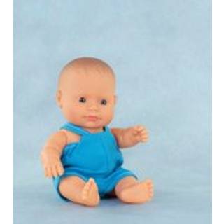 Miniland baby docka kaukasisk pojke 8 1/4 tum i polybag. Tillverkad i Spanien med vaniljedoft. Anatomiskt korrekt. My Friends & Me Collection