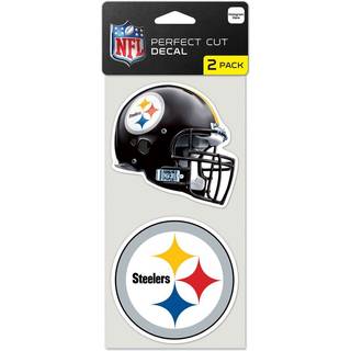 Wincraft NFL Pittsburgh Steelers Perfect Cut Decal (S?t p? 2) 4 """" X 4 """"