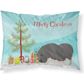 """" Caroline's Treasures Vietnamese Pot-Bellied Pig Christmas Pillowcase Standard Multicolor """"