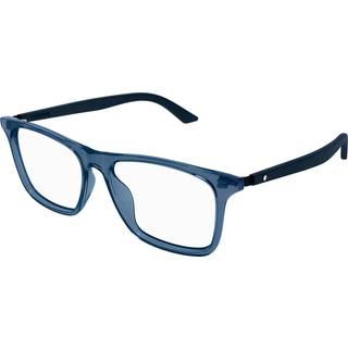 Montblanc Mand MB0359O 005 Optiske stel Acetat Blå Transparent Firkantet - Blå