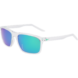 Nike Unisex NIKE FIRE L P FD1819 900 Solbriller Bio-injekt Transparent Grøn Firkantet Polariseret Spejl