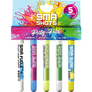 SMÅ Partypack Mix Shots Rør 16,4% 5x2 cl.